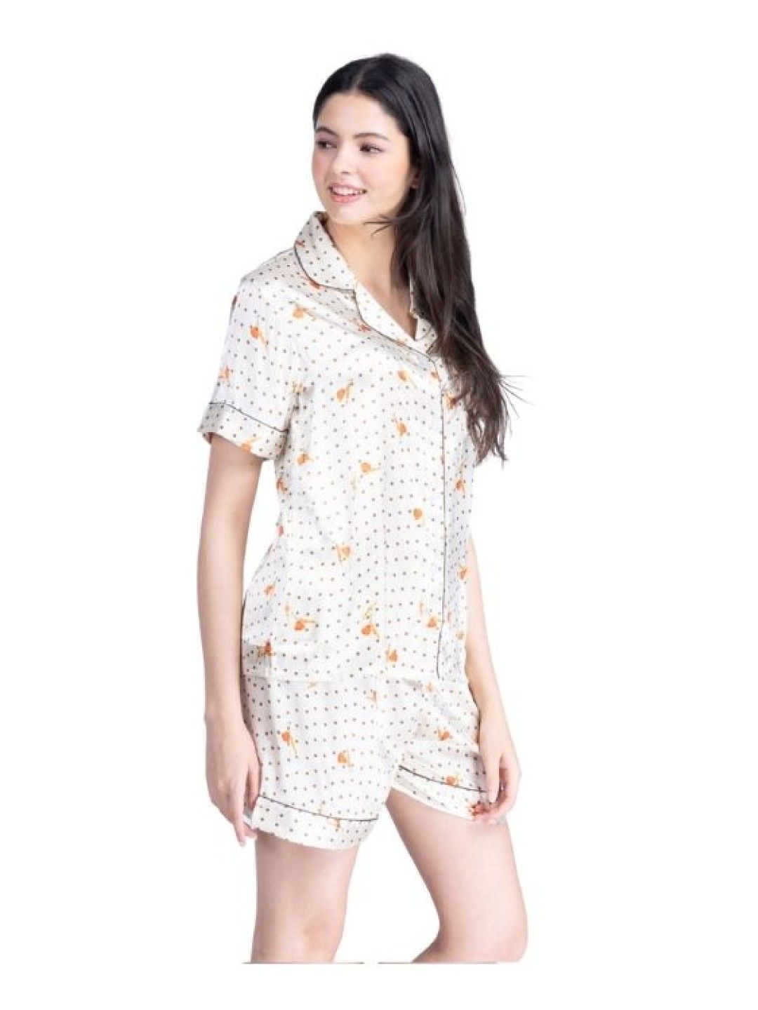 FEMINISM Kyline Silk Shorts Set (No Color- Image 2)