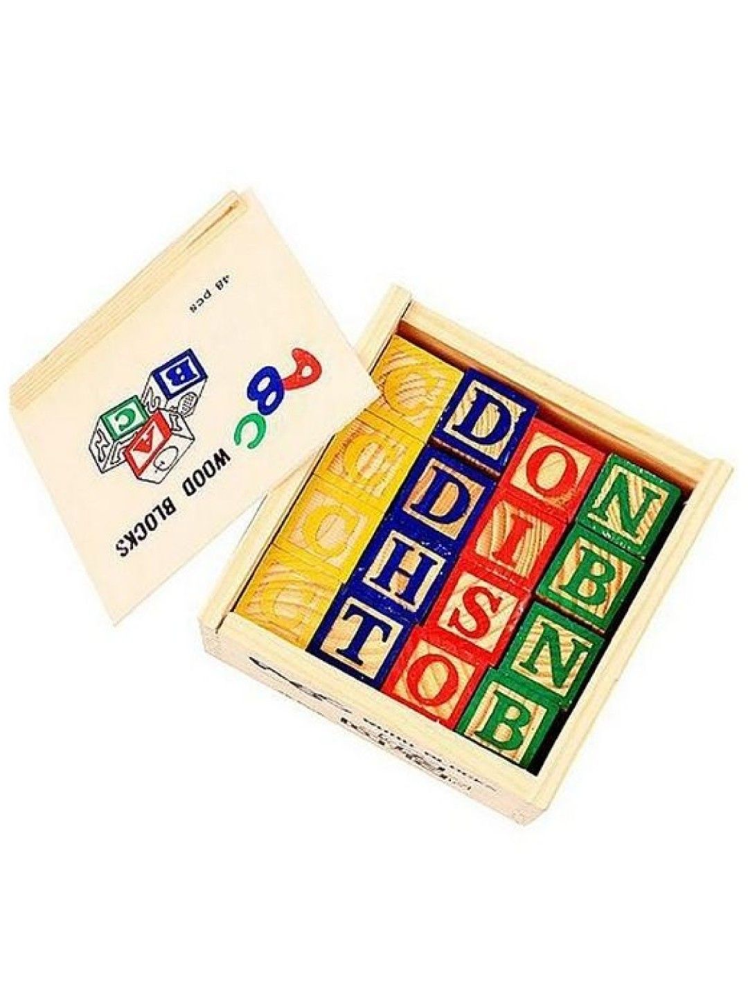 Young Mindz Alphabet Blocks (48 pcs) (No Color- Image 2)