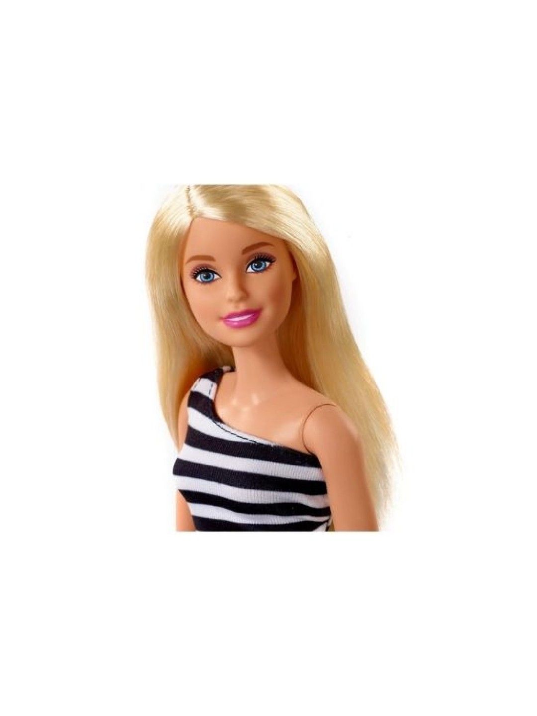 Barbie Glitz Doll -Black And White  Stripe Ruffle Dress (No Color- Image 2)