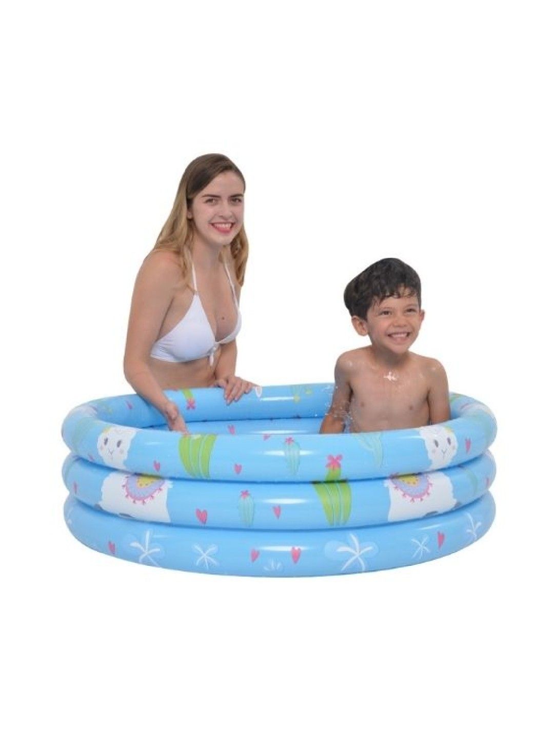 SunClub Inflatable Alpaca 3-Ring Inflatable Swimming Pool (No Color- Image 2)