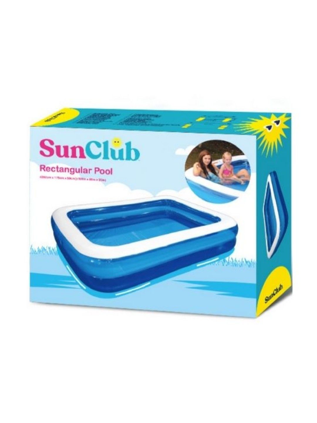 JILONG Giant Rectangular Pool (103cm x 69cm x 20xm) (No Color- Image 2)