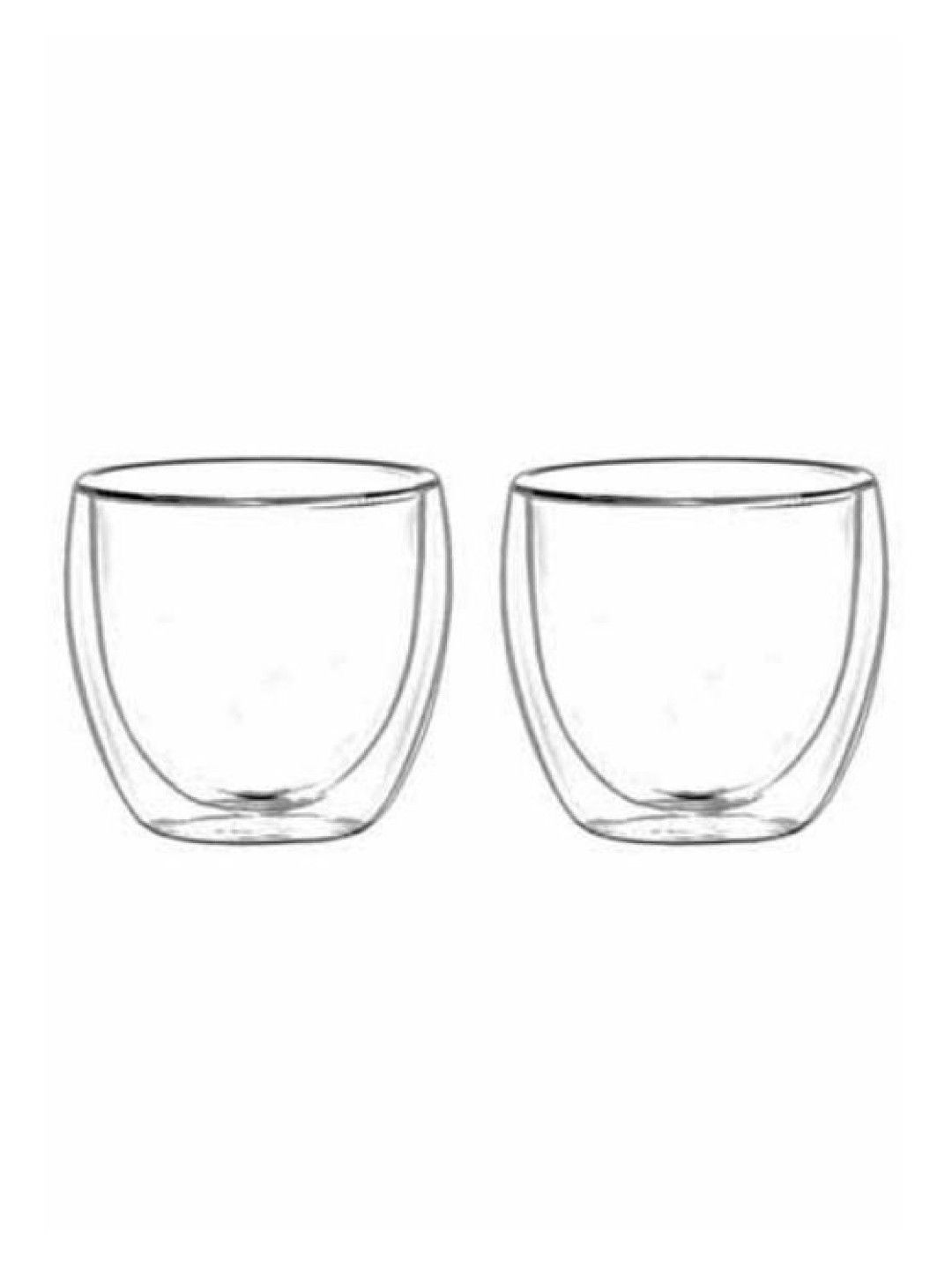 Sunbeams Lifestyle Crysalis Double Wall Glass Espresso Coffee Cup 80ml (Set of 2) (No Color- Image 2)