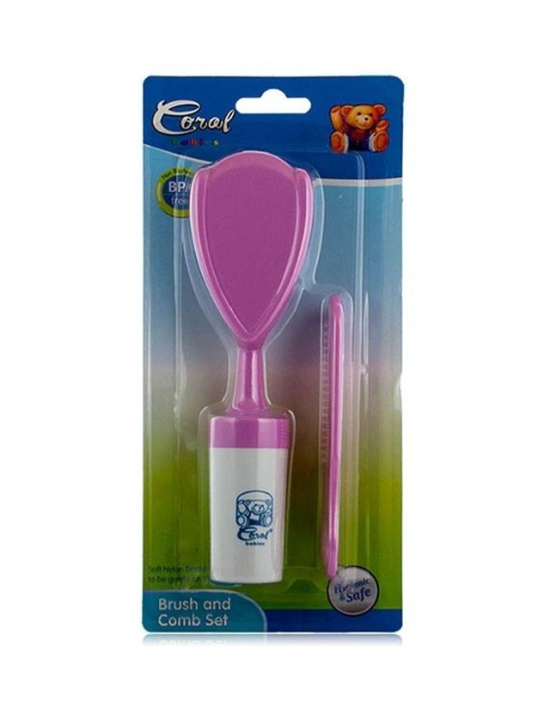 Coral Babies Brush And Comb