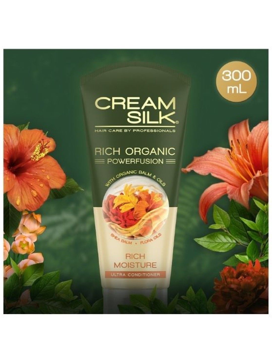 Cream Silk Rich Organic Powerfusion Rich Moisture Ultra Conditioner (300ml) (No Color- Image 2)