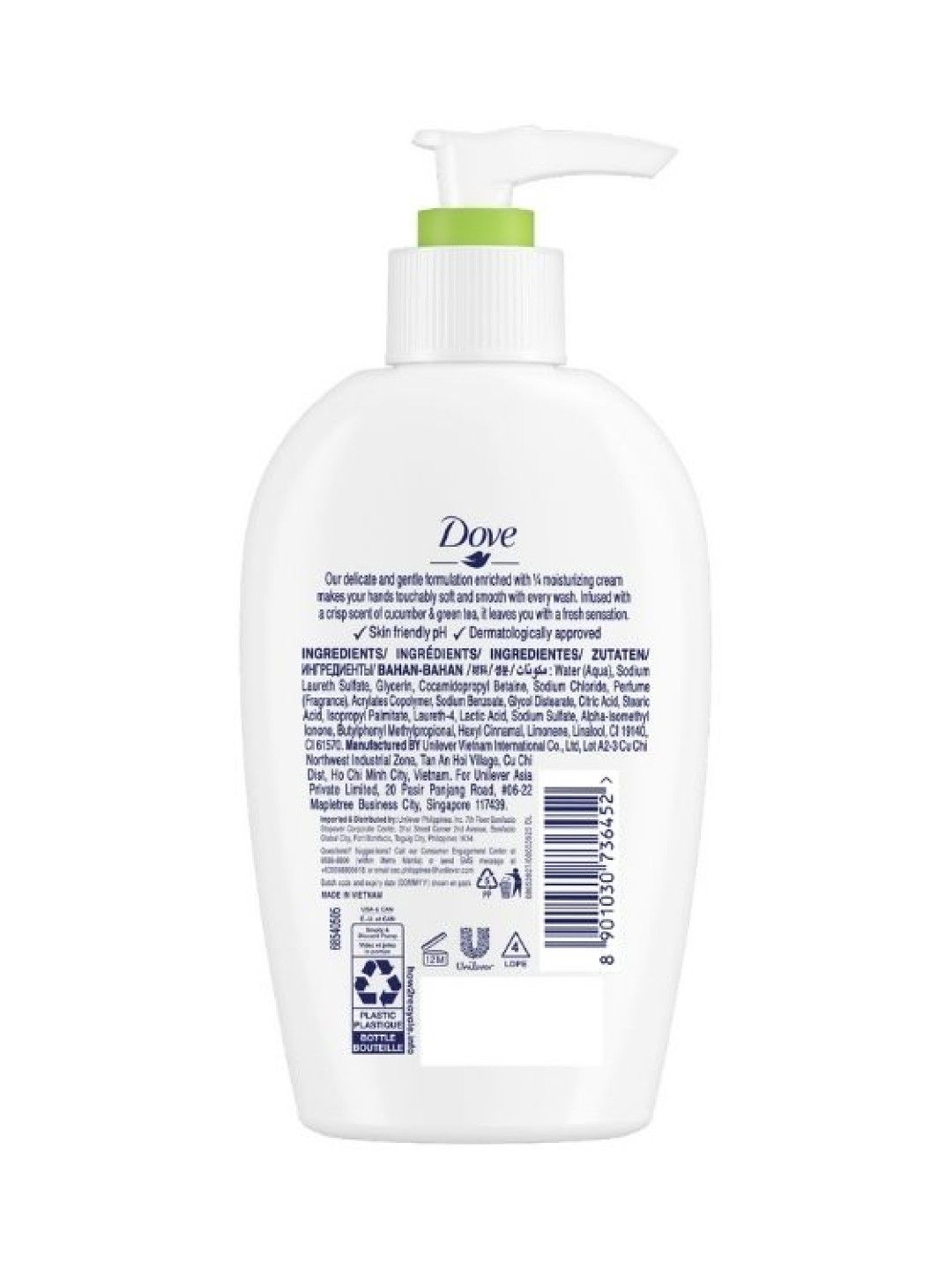 Dove Nourishing Hand Wash Cucumber and Green Tea (250ml) (No Color- Image 2)