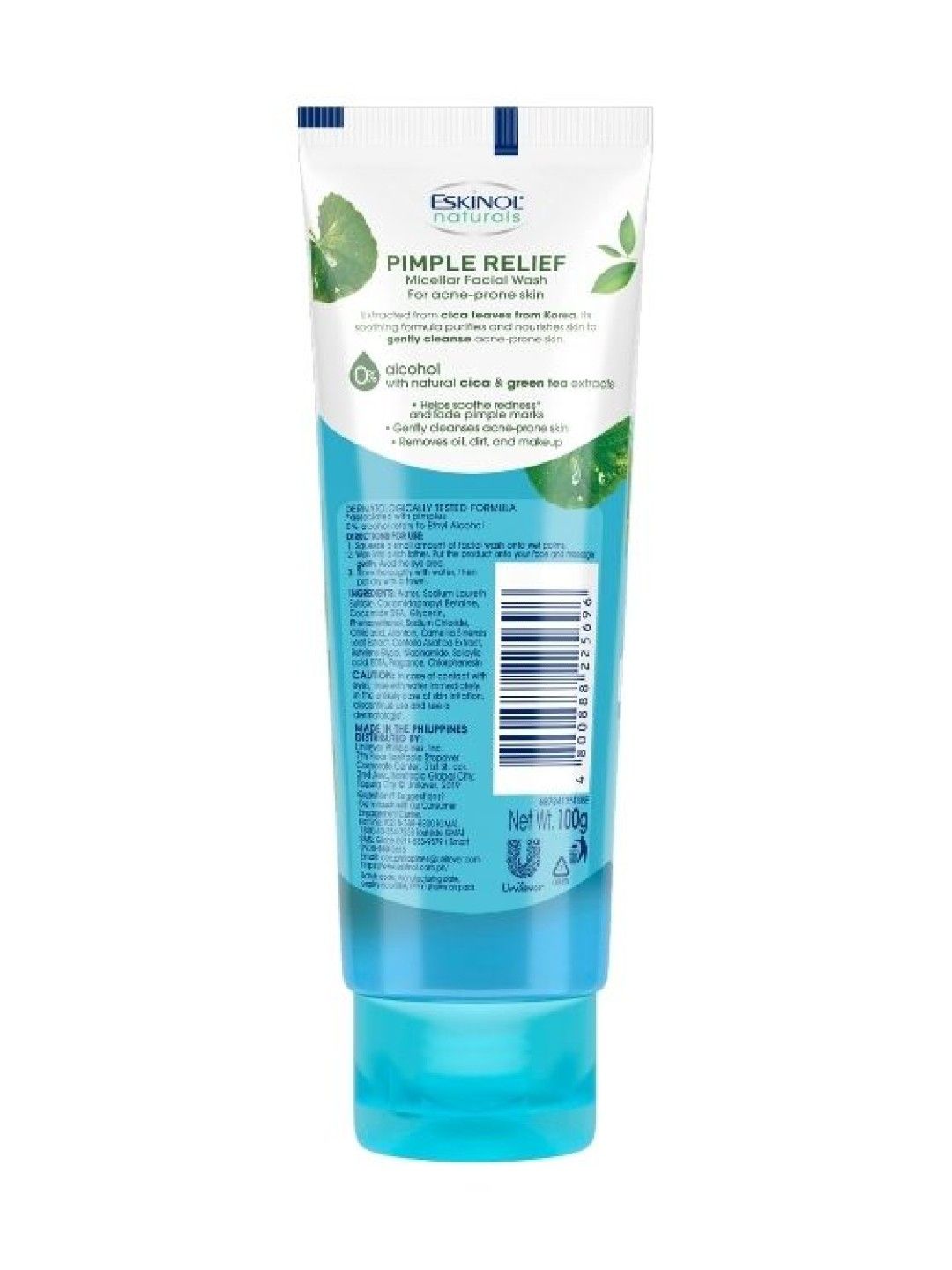 Eskinol Naturals Micellar Facial with Cica & Green Tea Extracts (100 ml) (No Color- Image 2)