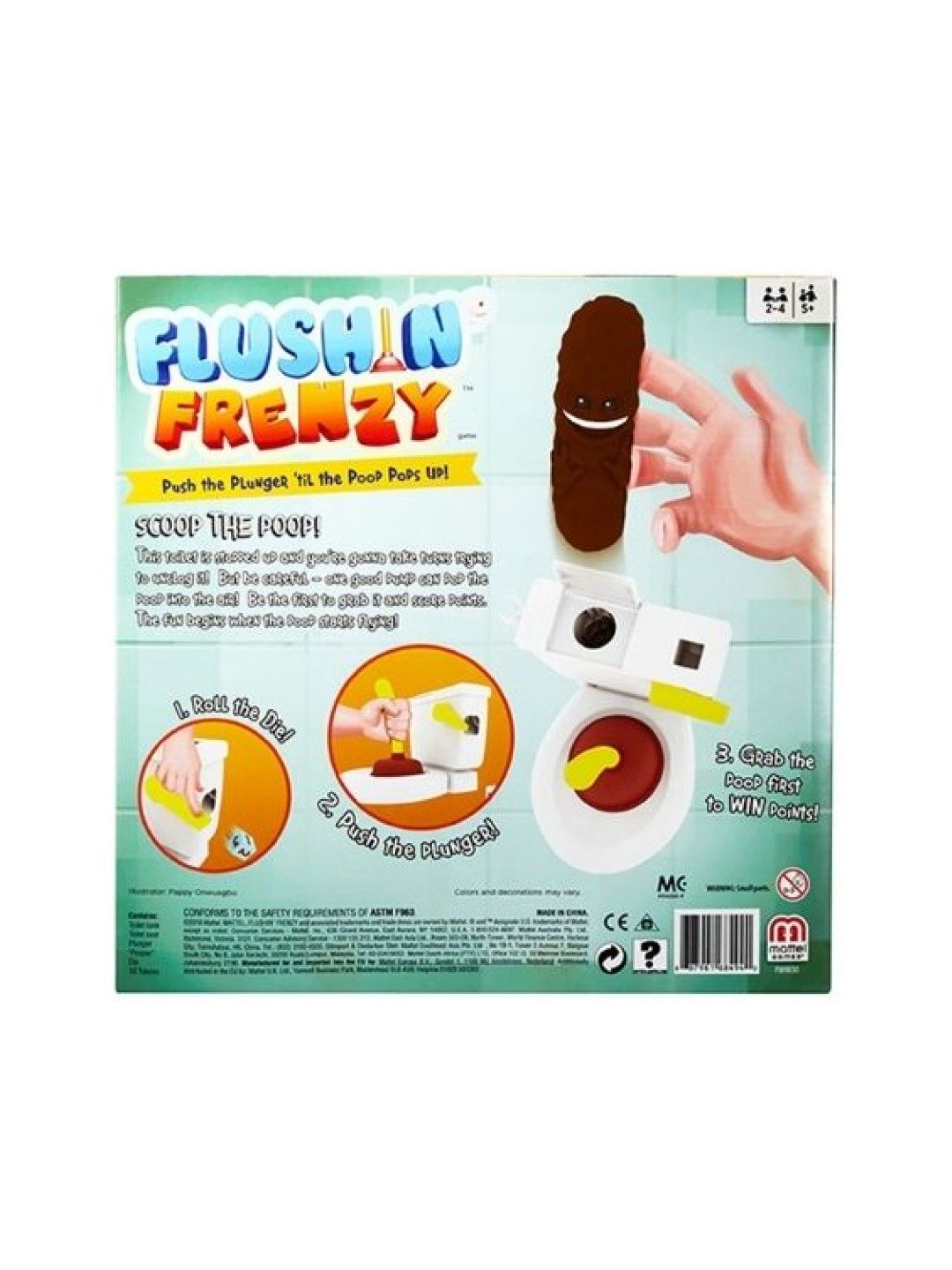 Mattel Games Flushin' Frenzy (No Color- Image 2)