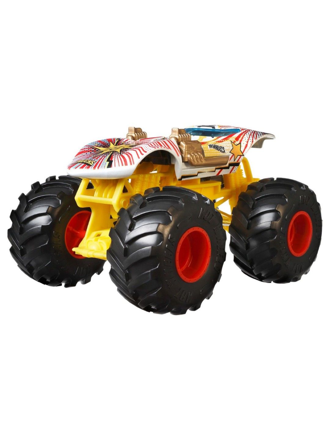 Hot Wheels Monster Trucks 1:24 Scale (DC: H) - Twin Mill White (No Color- Image 1)