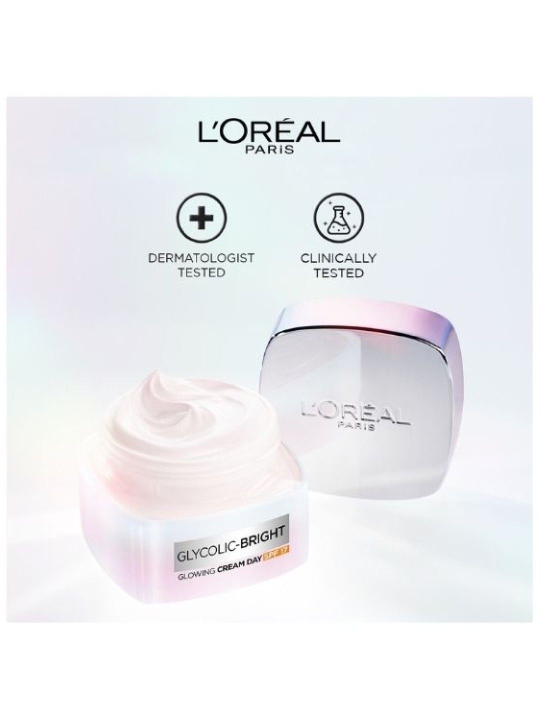 L'Oreal Paris Glycolic Bright Glowing Day Cream SPF 17 (50 ml- Image 2)