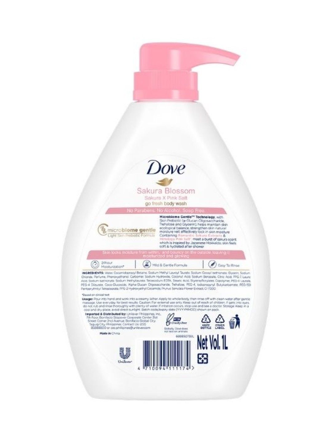 Dove Go Fresh Body Wash Sakura Blossom (1000g) (No Color- Image 2)