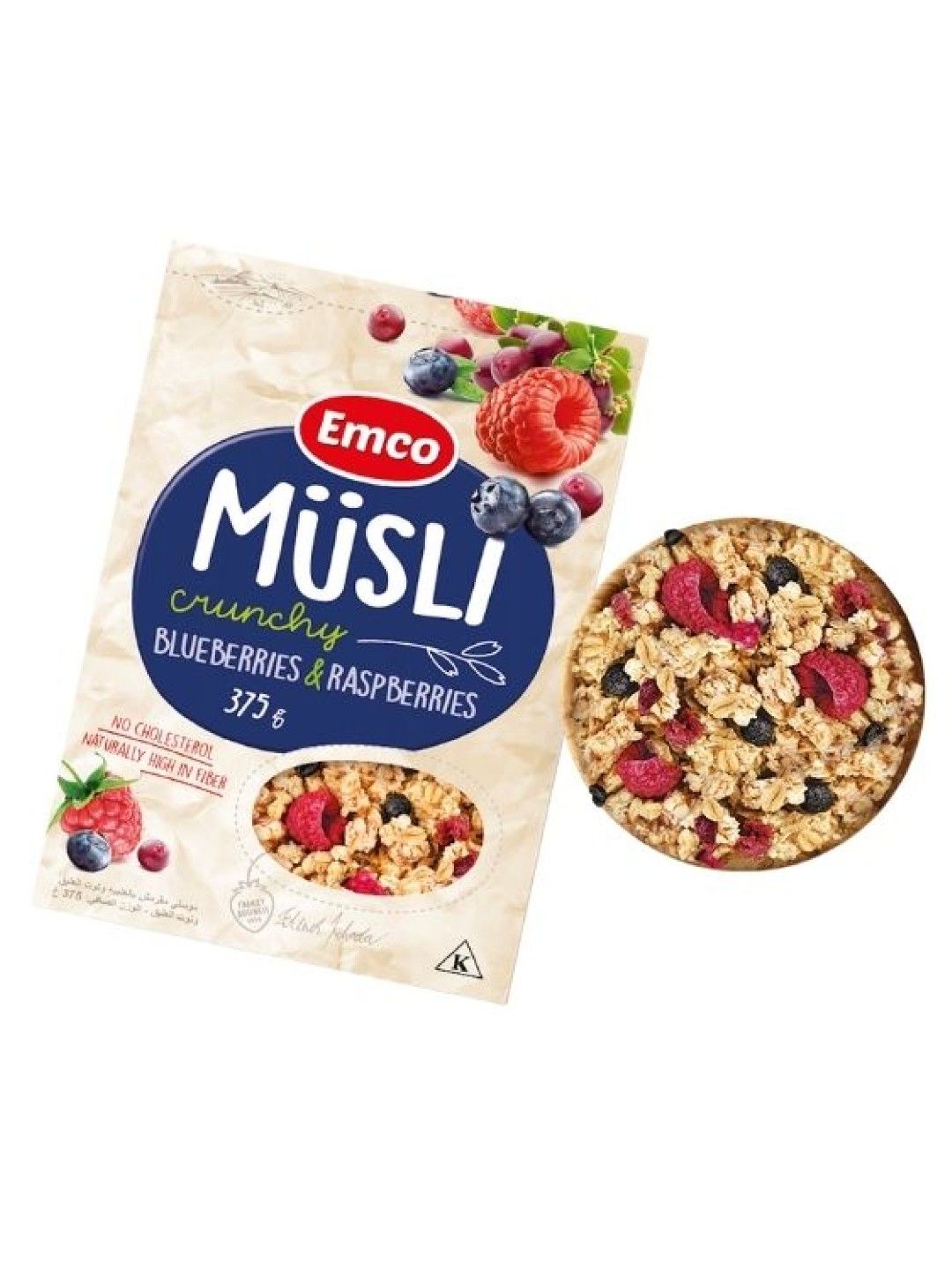 Emco Musli Crunchy Oat Cereal (Blueberries and Raspberries- Image 2)