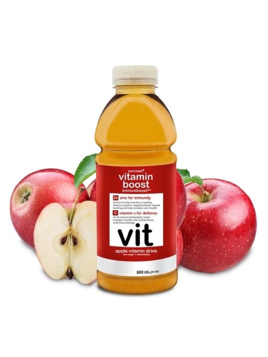 Vitamin Boost Immuniboost Apple Vitamin Drink (600ml) (6-pack) (No Color- Image 2)