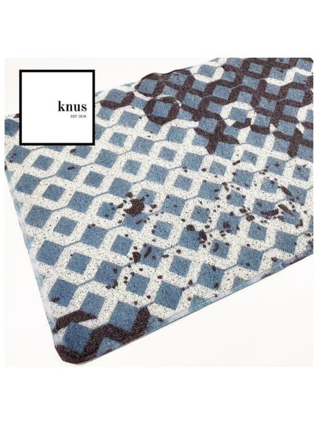 Knus PH Doormat Rug Non-Slip Waterproof PVC Floor Mat (Blue Link) (No Color- Image 2)