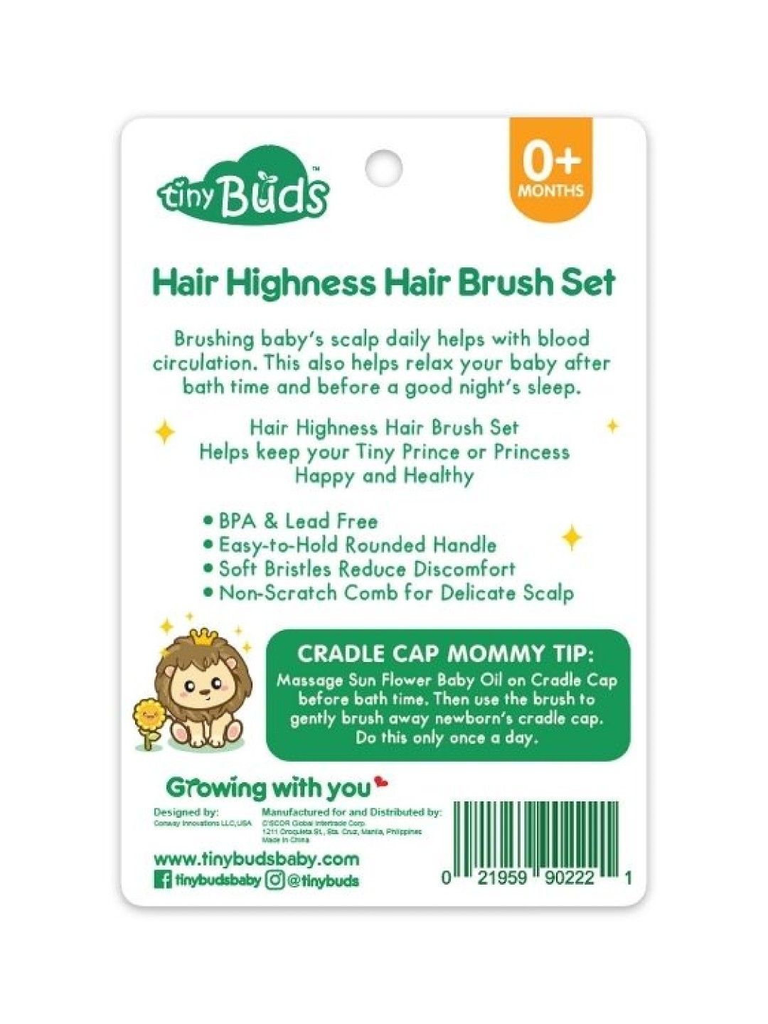 Tiny Buds Hair Highness Hair Brush Set (No Color- Image 2)