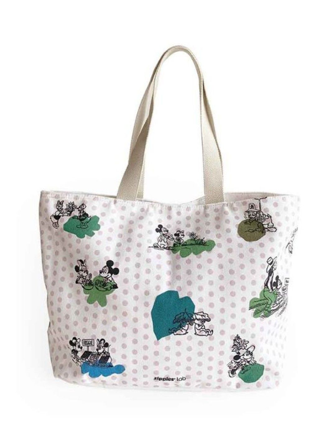 Zippies Lab Mickey Hello Green World Multi-pocket Grocery Tote (No Color- Image 2)