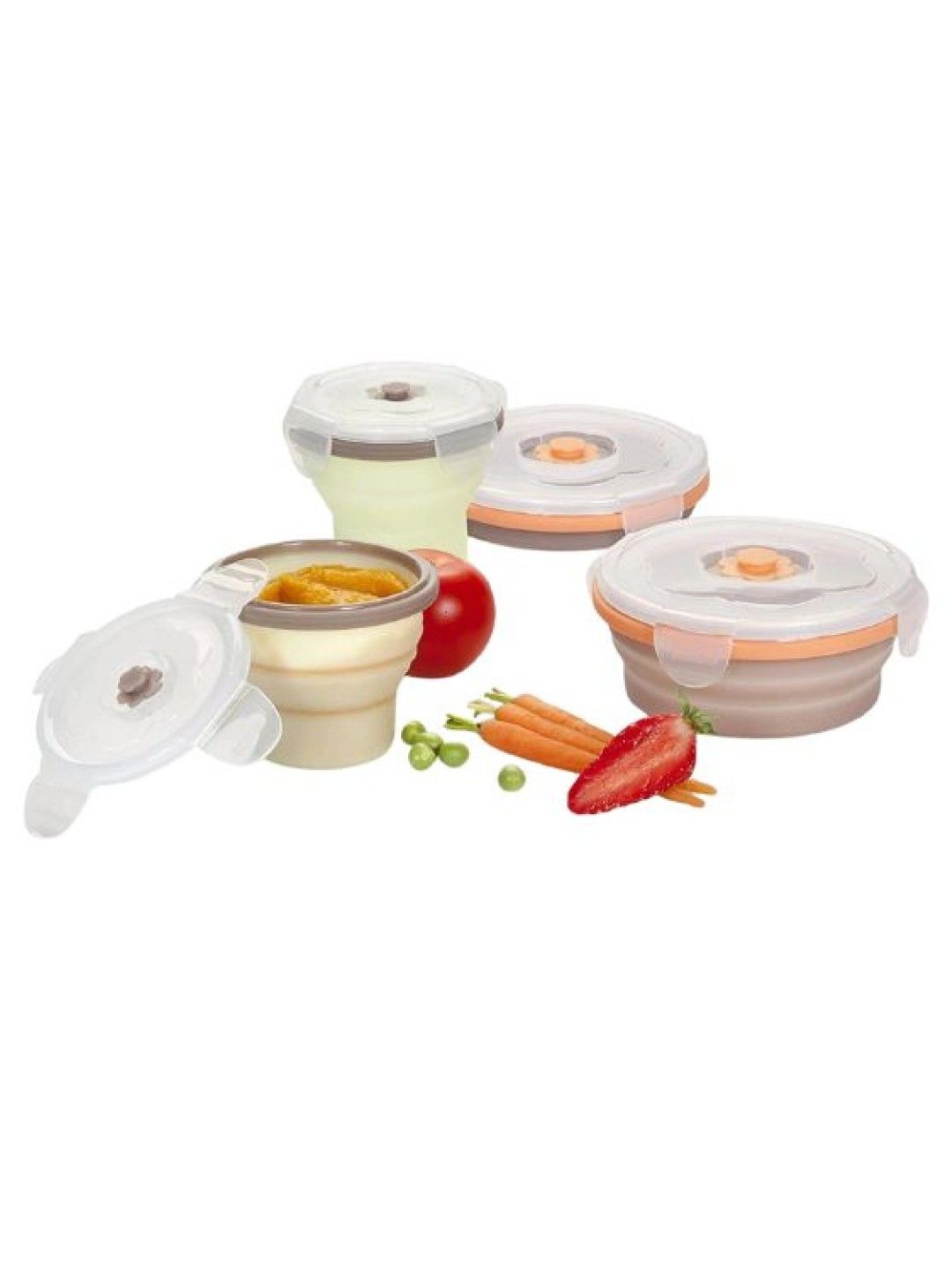 Babymoov Silicone Airtight Containers (Bundle of 4) (No Color- Image 2)