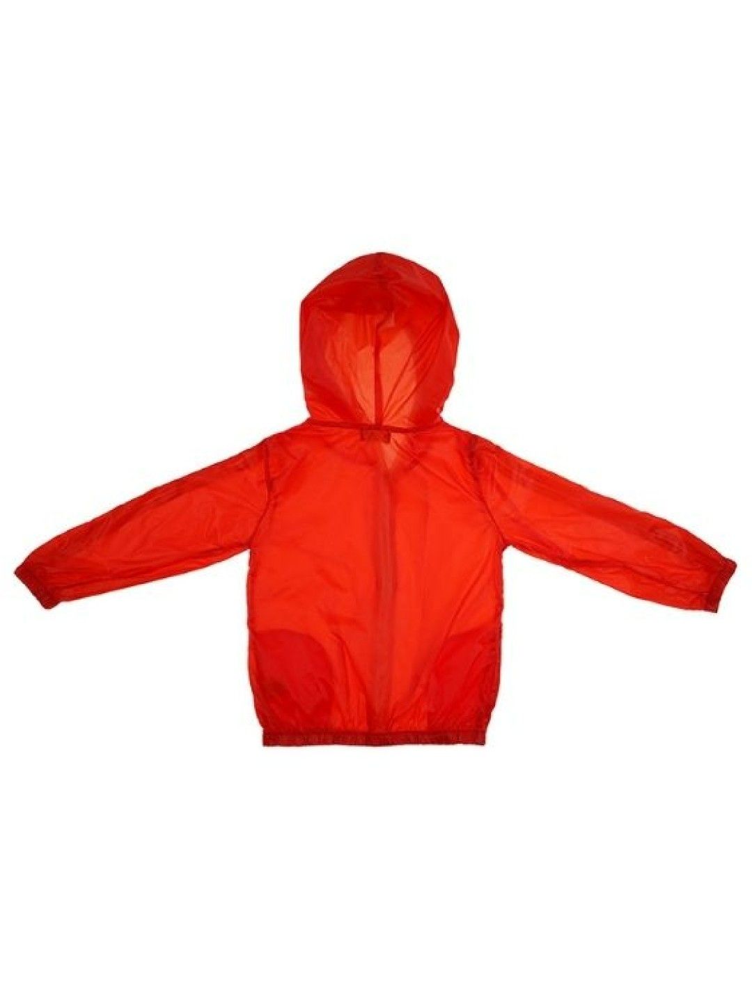 Seams 195 Sheer Hooded Fun Raincoat (Red- Image 2)