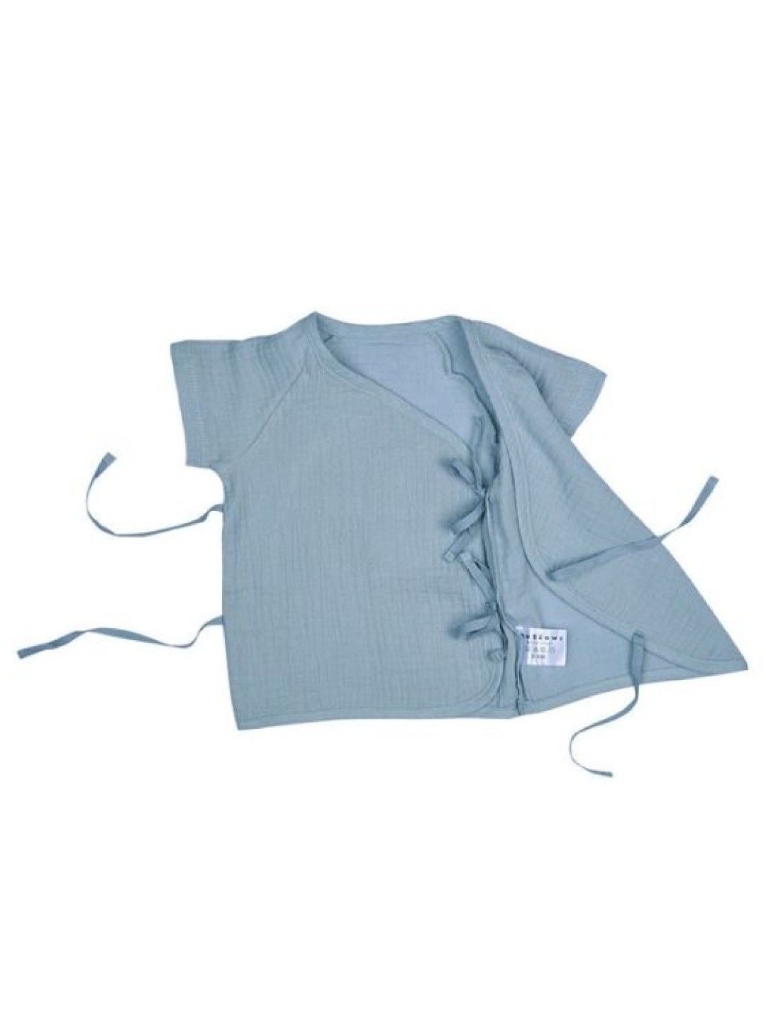 Meet My Feet Mallows Lamu - Short Sleeves Side-Tie For Infants (Blue- Image 2)