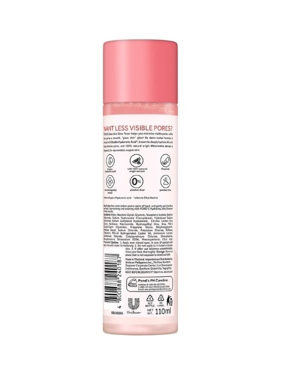 Pond's Healthy Hydration Watermelon Glass Skin Toner (110ml) (No Color- Image 2)