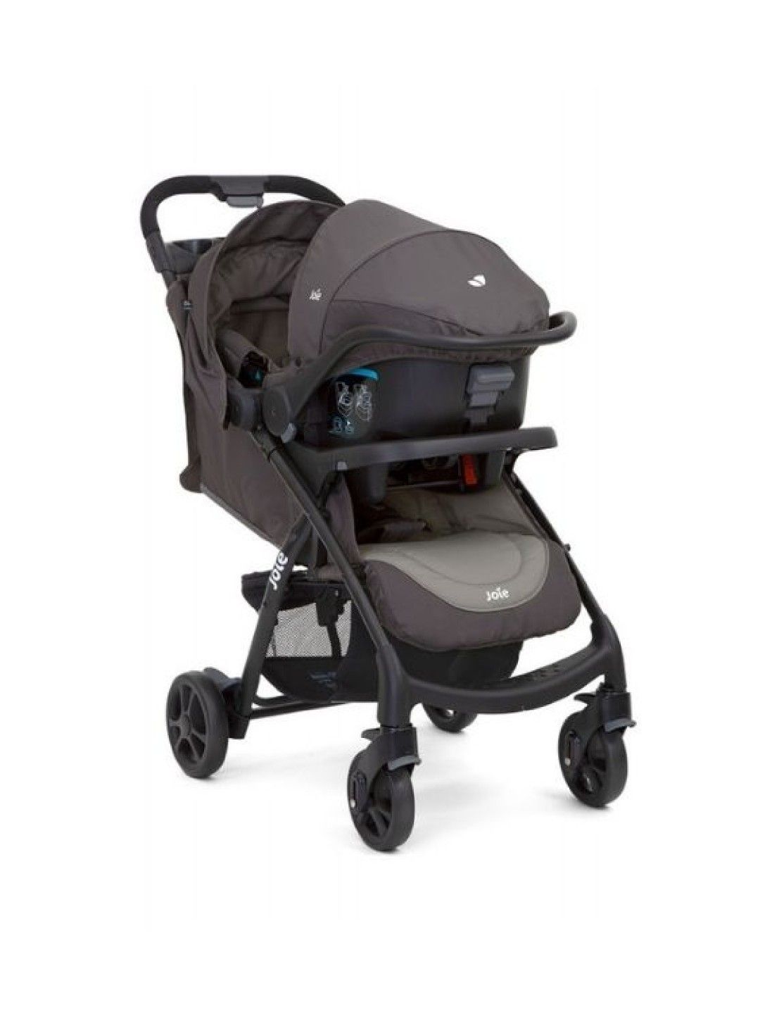 Joie Muze LX Travel System with Juva Car Seat - Dark Pewter (No Color- Image 3)