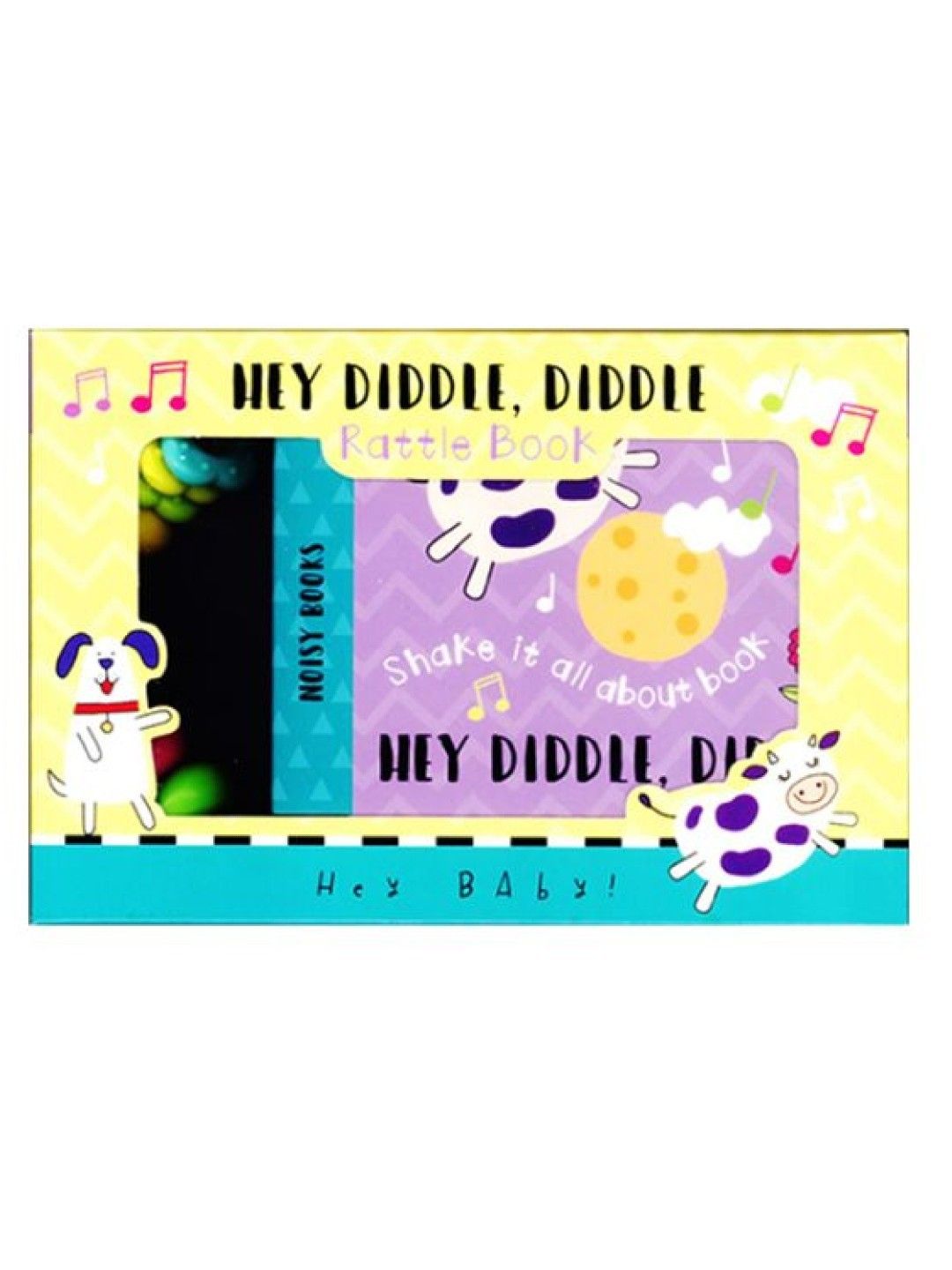 Learning is Fun Hey Baby Rattle Book Set Of 2 (Twinkle Twinkle & Hey Diddle Diddle) (No Color- Image 2)