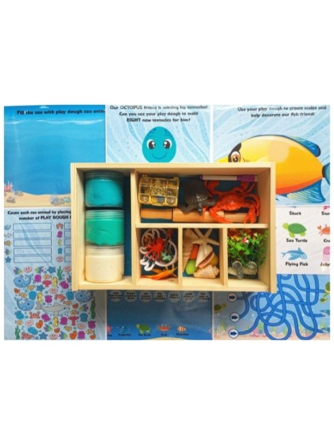 Learning Play Under The Sea Play Dough Box (No Color- Image 2)