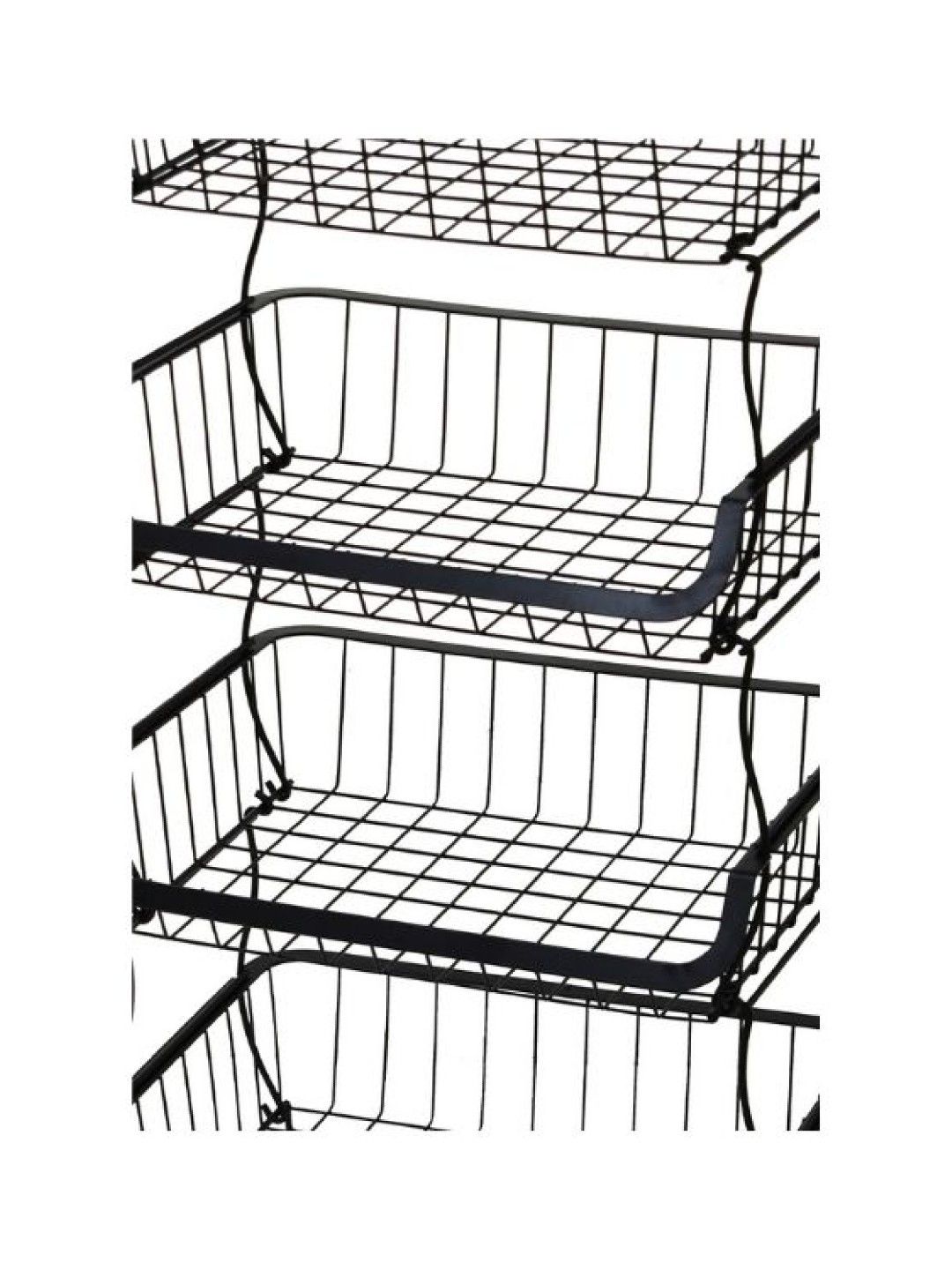 Sunbeams Lifestyle Nest Design Lab 4 Tier Stackable Kitchen Trolley Wire Basket (No Color- Image 2)