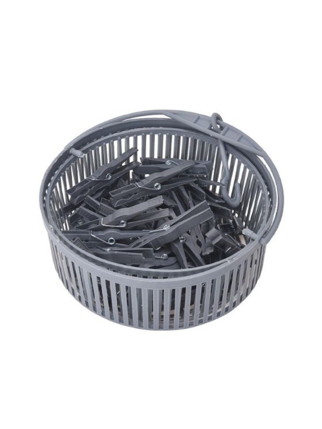 Sunbeams Lifestyle Nest Design Lab Clothes Pin With Basket (Gray- Image 2)
