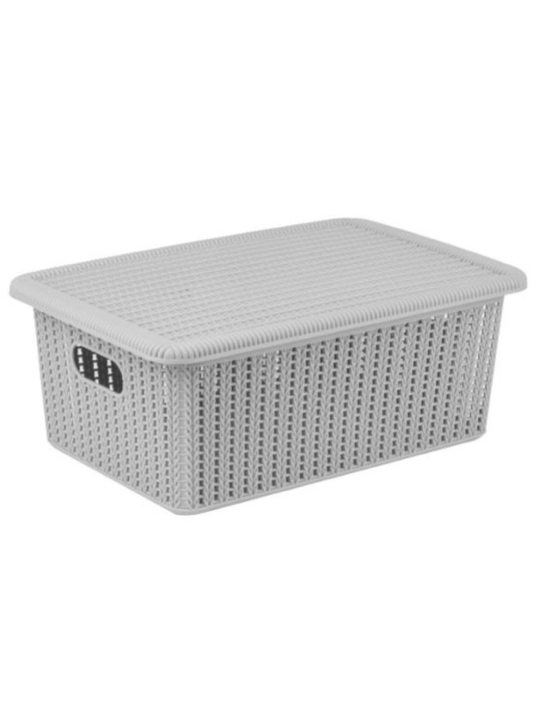Sunbeams Lifestyle Nest Design Lab Knit Basket With Lid (12L) (No Color- Image 2)