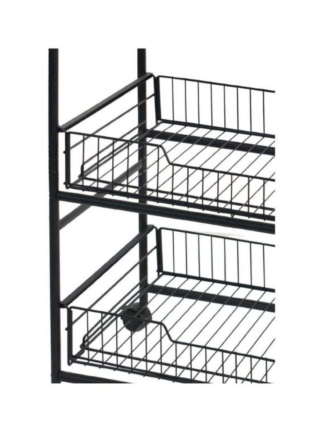 Sunbeams Lifestyle Nest Design Lab Premium Durable Kitchen Basket Rack 4-Tier with Wheels (60 x 36 x 105- Image 2)