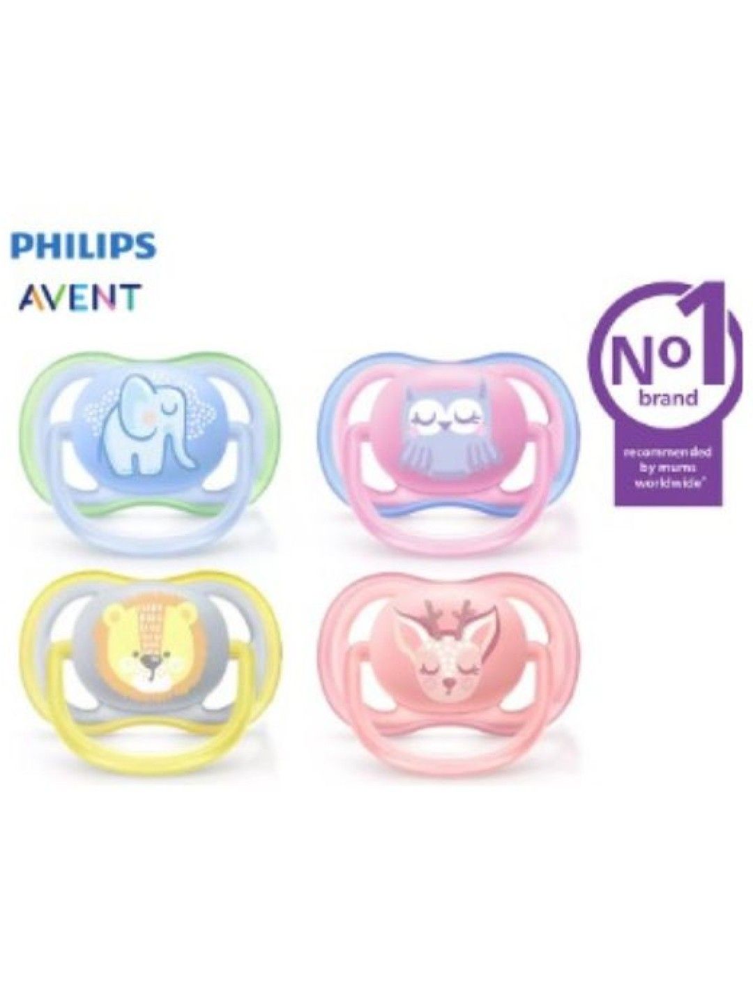 Avent Philips Avent 0-6M Ultra Air Premium Pacifier (2-pack) (Pink- Image 2)