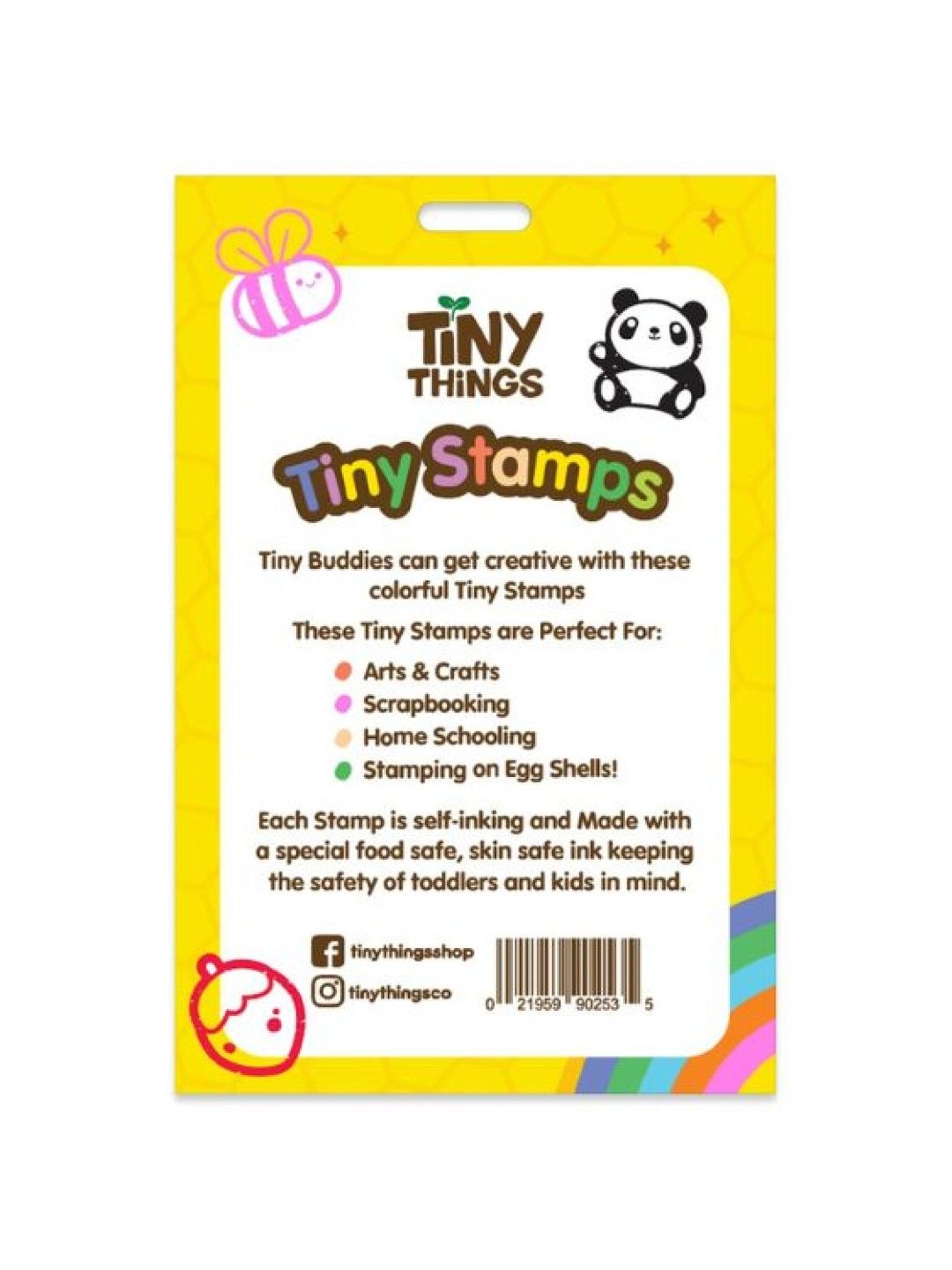 Tiny Buds Tiny Things Tiny Stamps -  Chabee & Bizi Set (3 pcs) (No Color- Image 2)