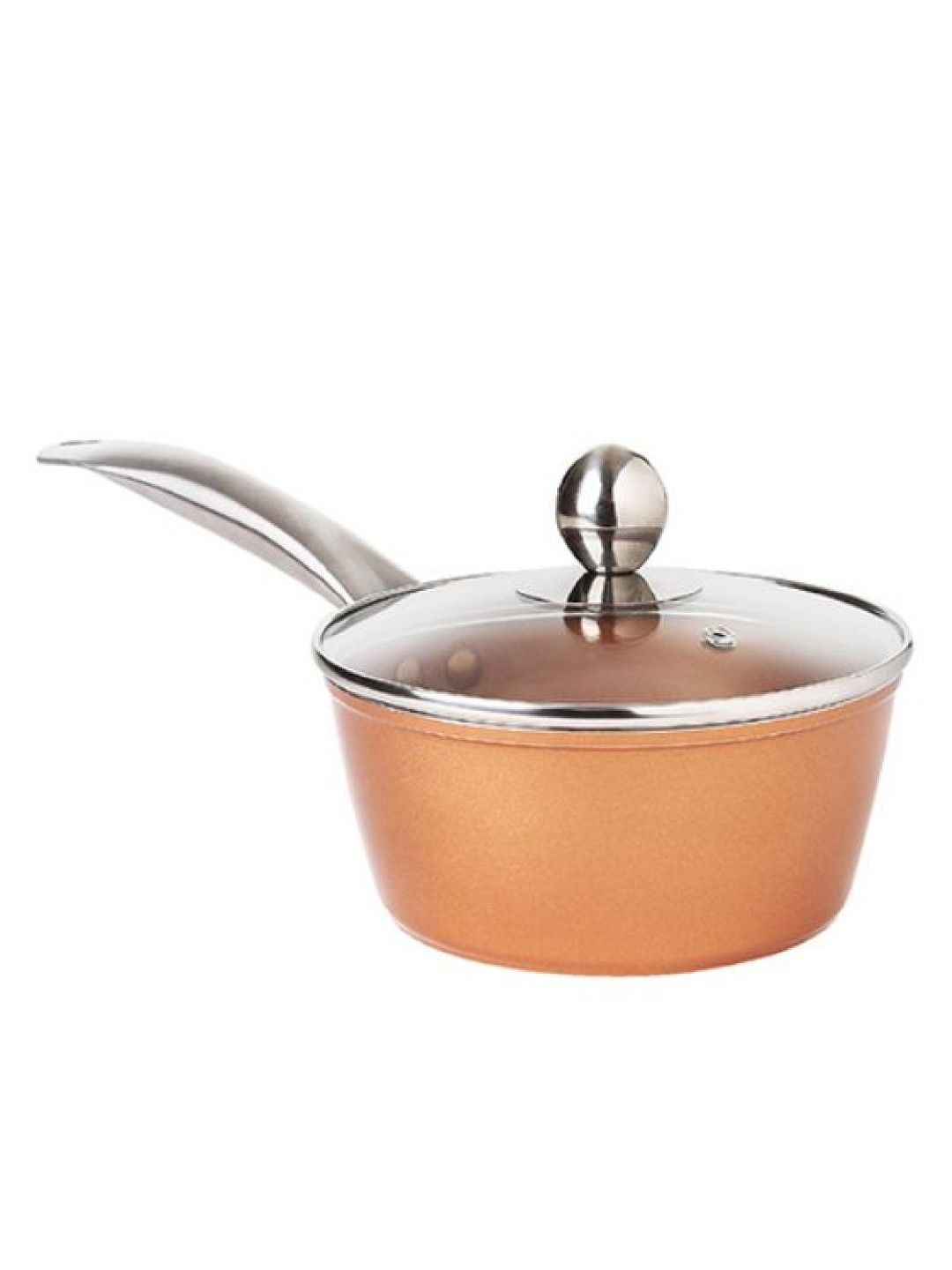 Masflex Aluminum Non-stick Copper Forged Saucepan with Lid (16 cm/1 Liter) (No Color- Image 2)