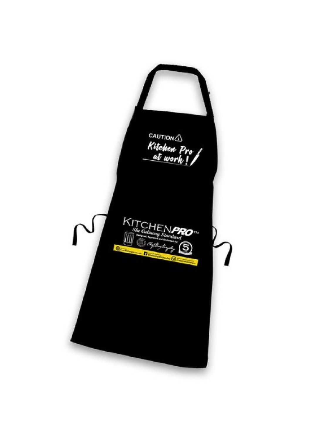 KitchenPro Apron with Pocket in Black (No Color- Image 2)