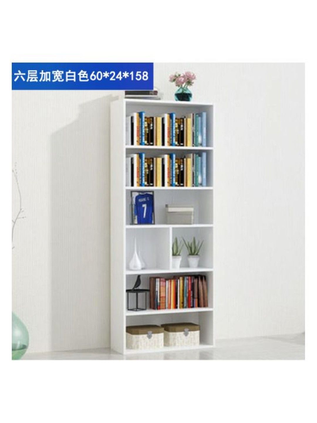 Furnlite 6-Layer Bookshelf (No Color- Image 2)