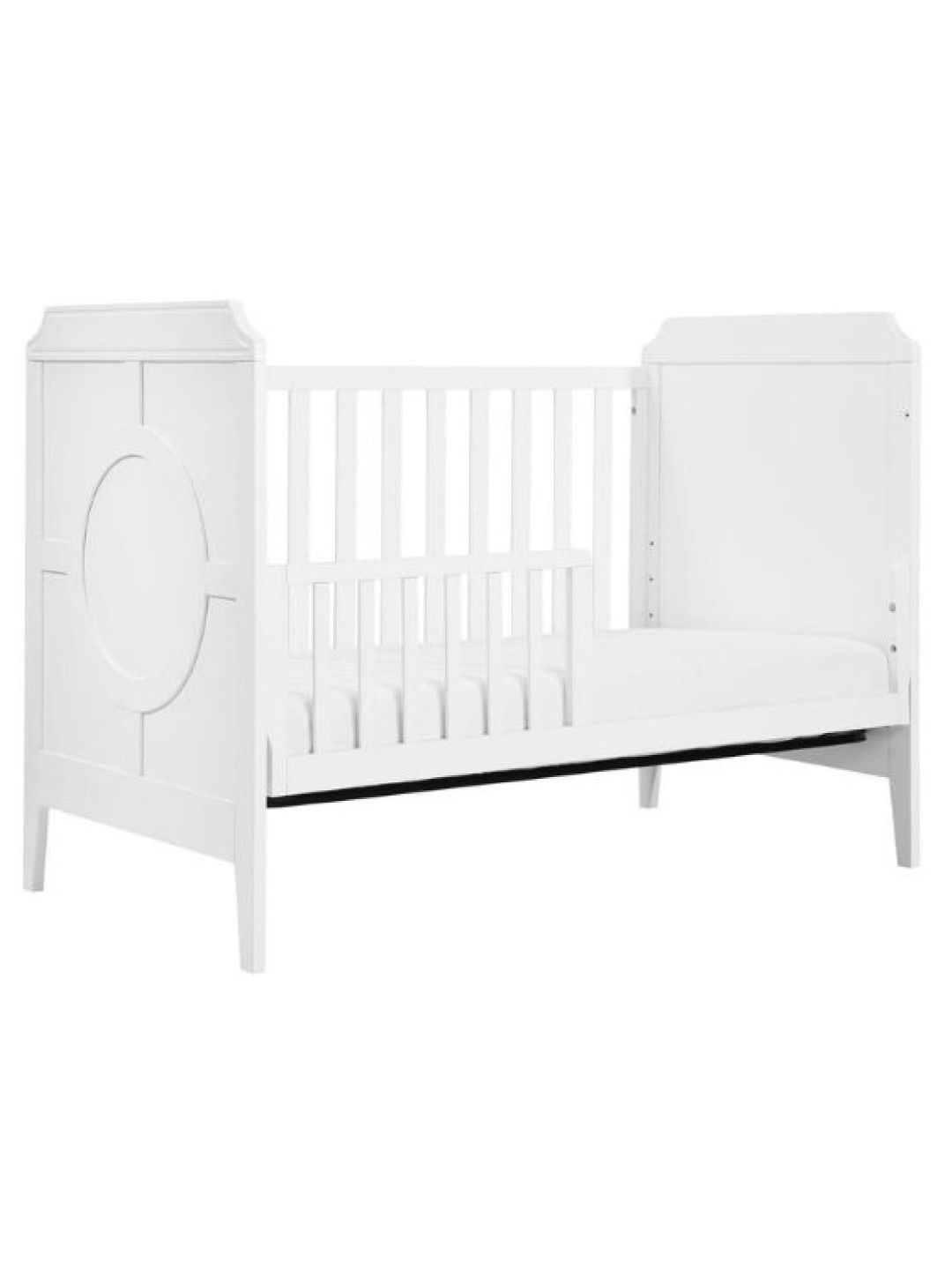 DaVinci Baby Poppy Regency 3-in-1 Convertible Crib + Mattress Bundle (White- Image 1)