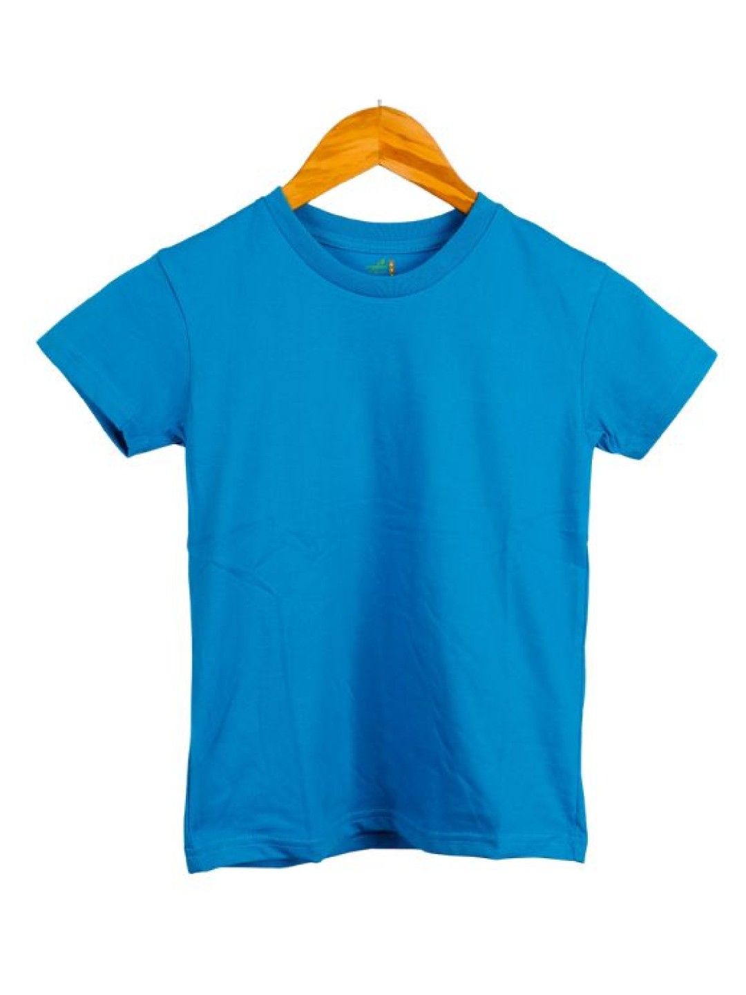 Organic Apparel Kids Round Neck T-Shirt (Aqua Blue- Image 2)