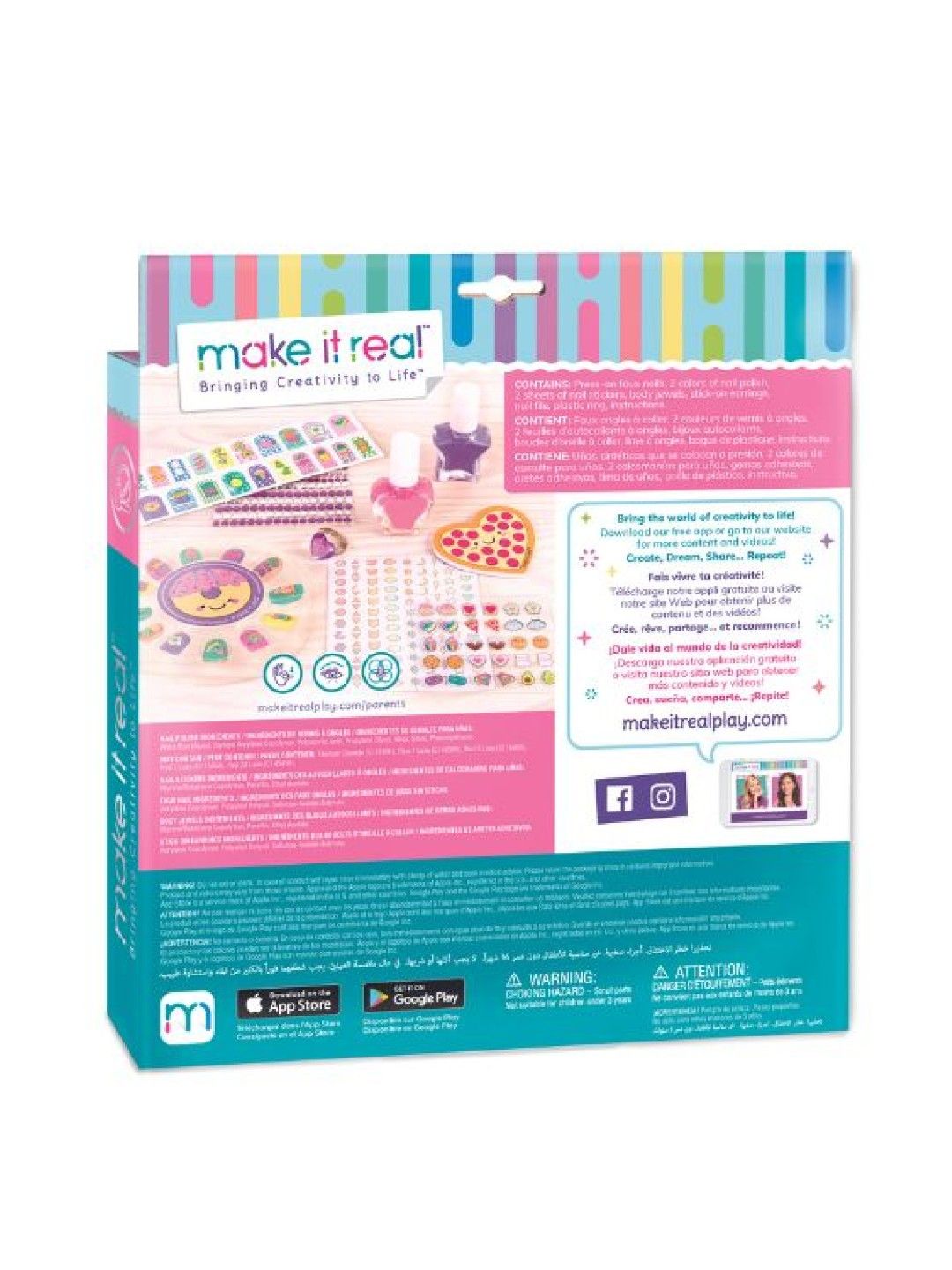Make It Real Glitter Girls Nail Party (No Color- Image 2)