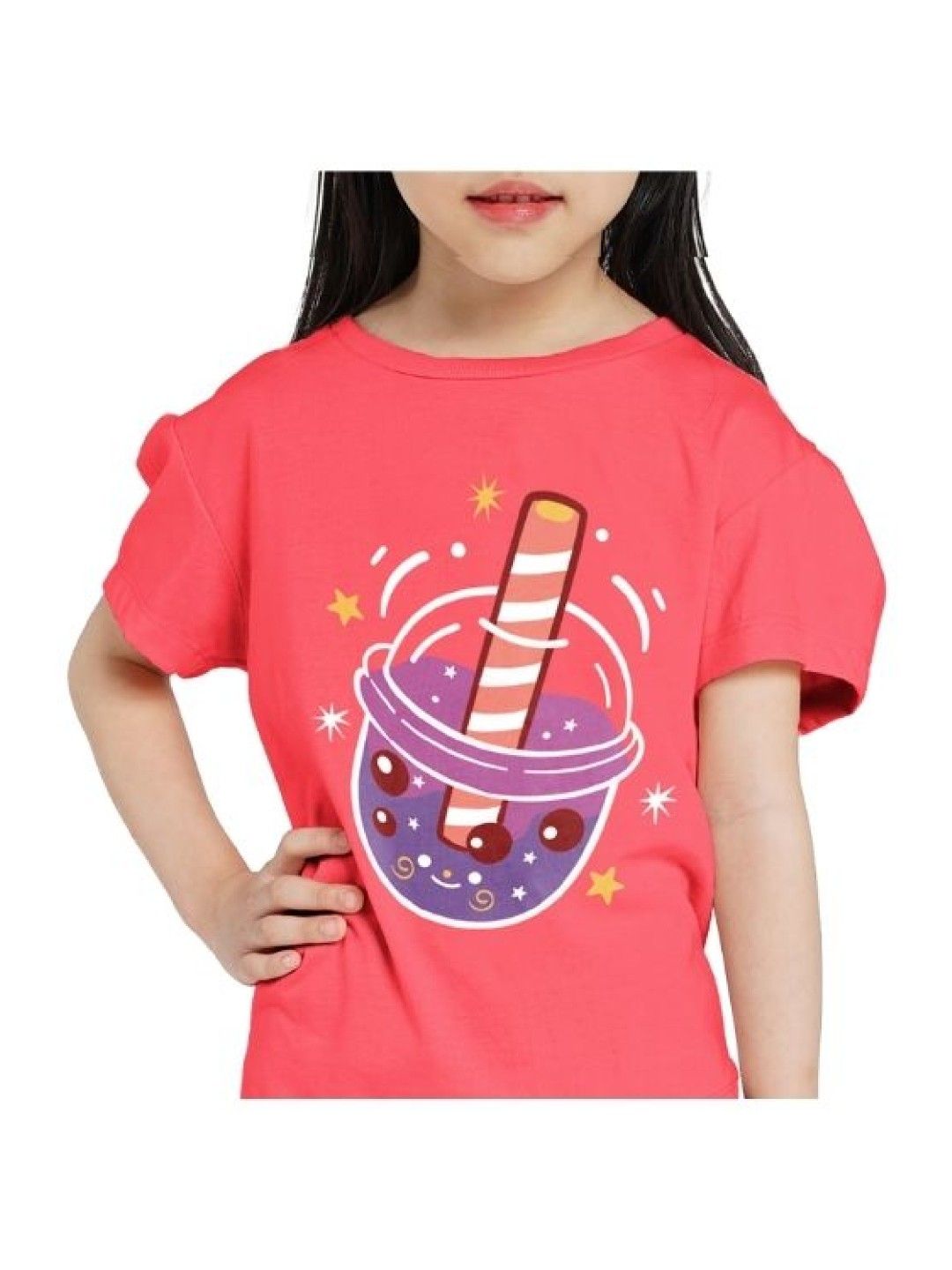 INSPI Kids Girls Shirt (Galaxy MilkTea- Image 2)