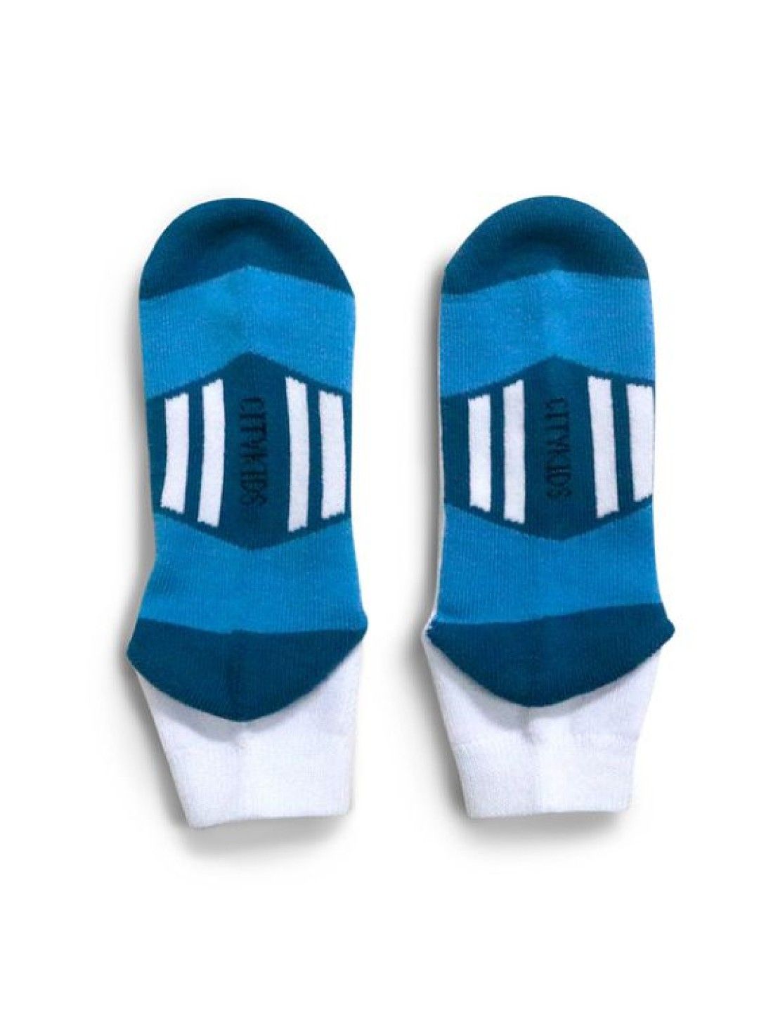 CityKids 4-Line Design, Sports Socks (Dark Blue / Blue- Image 2)