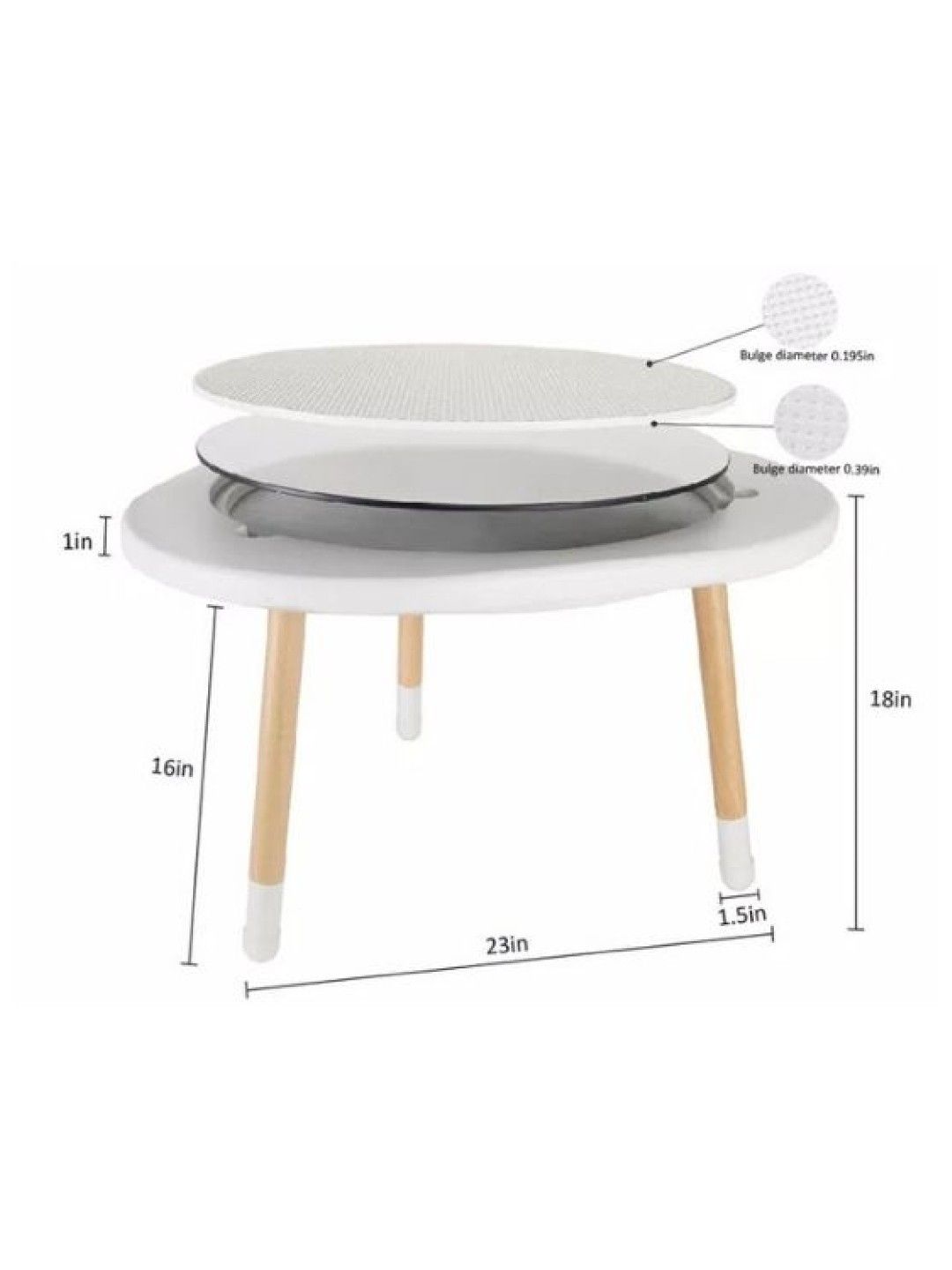 Discover Living Ph Kids Multi-purpose 3 in 1 Wooden Furniture Table (No Color- Image 2)