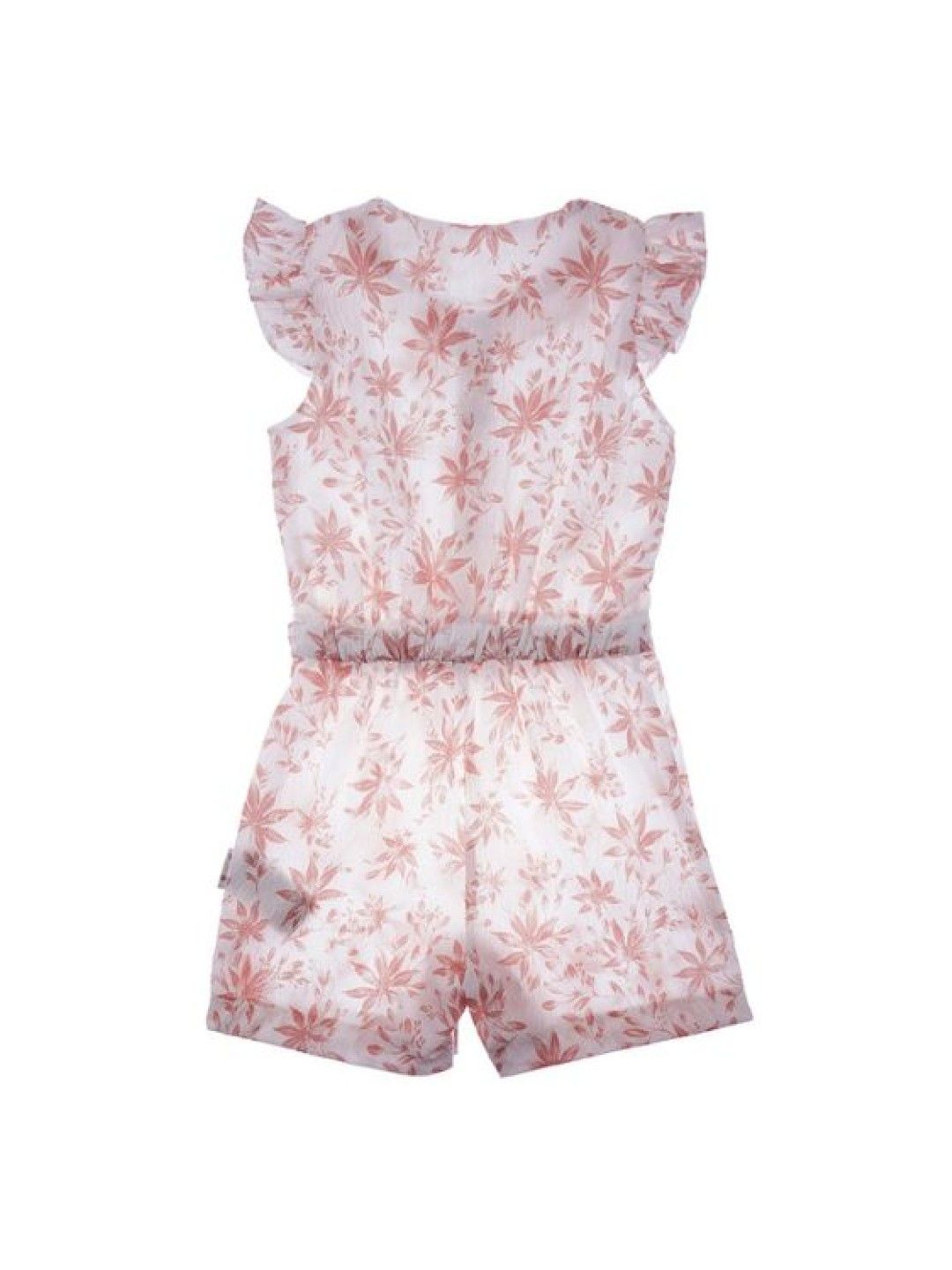 Cottonkind Flexi Leaf Print Romper (Pink- Image 2)