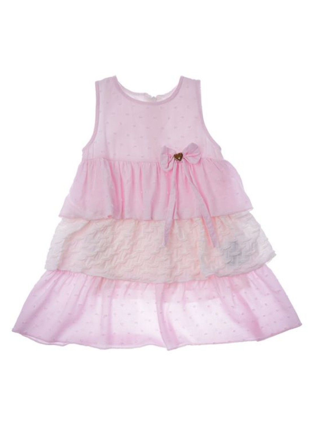 Cottonkind Flexi Ruffle Dress with Accessory (Light Pink- Image 2)