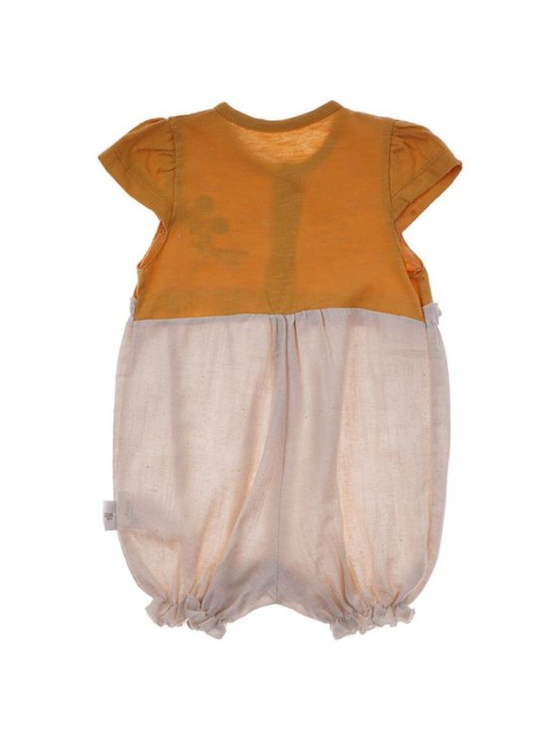 Cottonkind Bebbemini Roses Girl Romper (Mustard- Image 2)