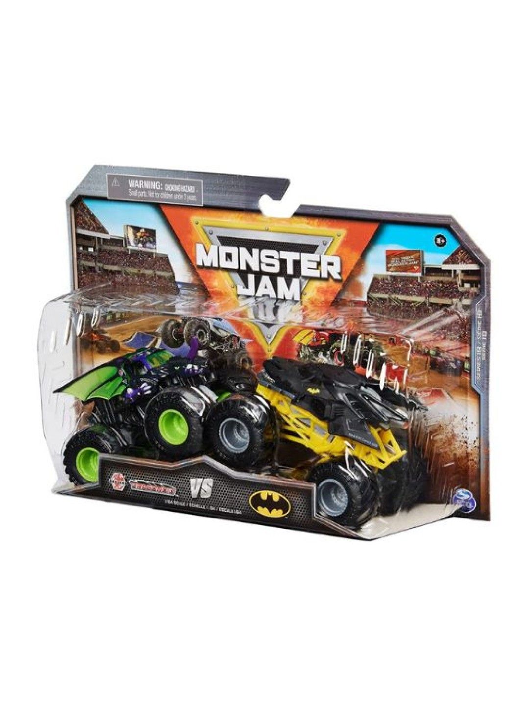 Monster Jam 1:64 Diecast 2-Pack Darkus Neo Dragonoid vs Batman Batmobile (No Color- Image 3)