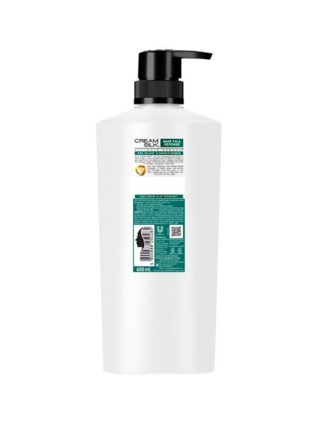 Cream Silk Ultimate Reborn Hair Conditioner Hairfall Defense with Tri-Oleo (650ml) (No Color- Image 2)