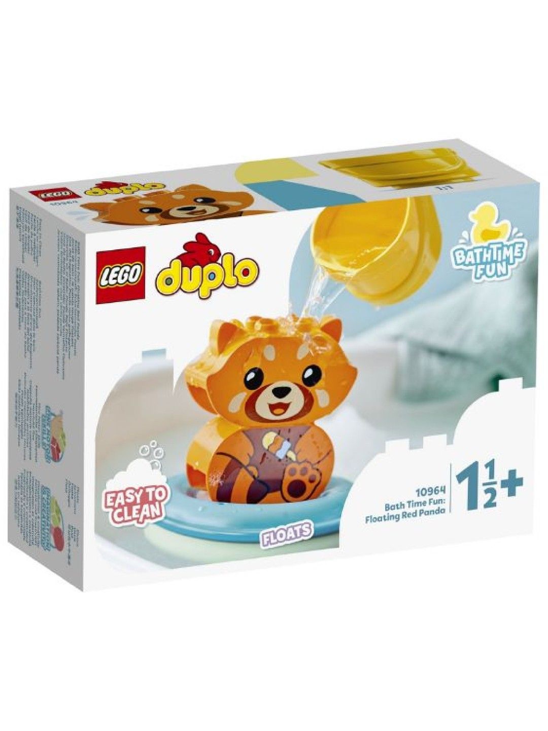 Lego Duplo Bath Time Fun: Floating Red Panda Building Blocks (5pcs) (No Color- Image 2)