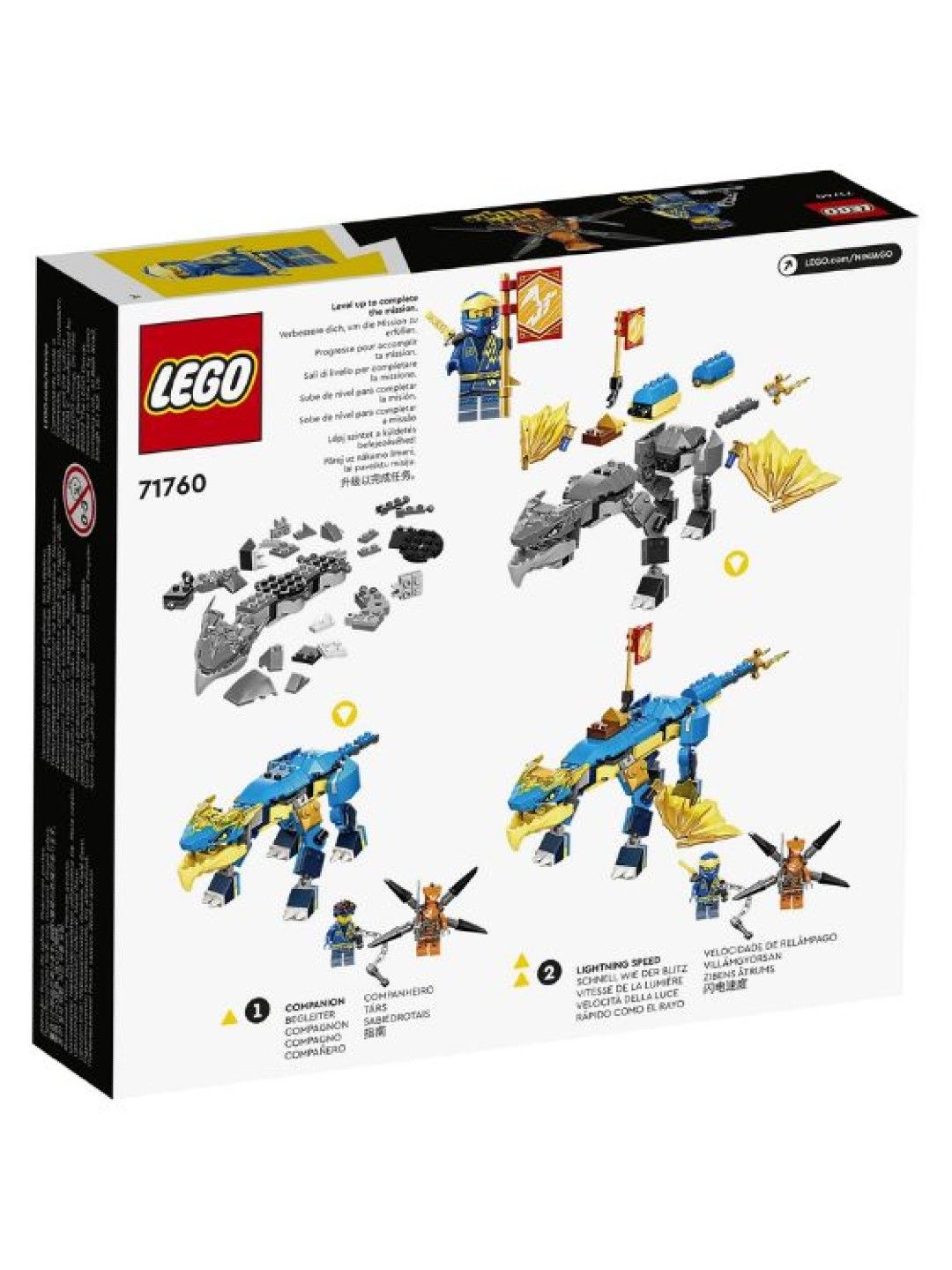 Lego Ninjago Jay's Thunder Dragon Evo Building Blocks (140pcs) (No Color- Image 2)