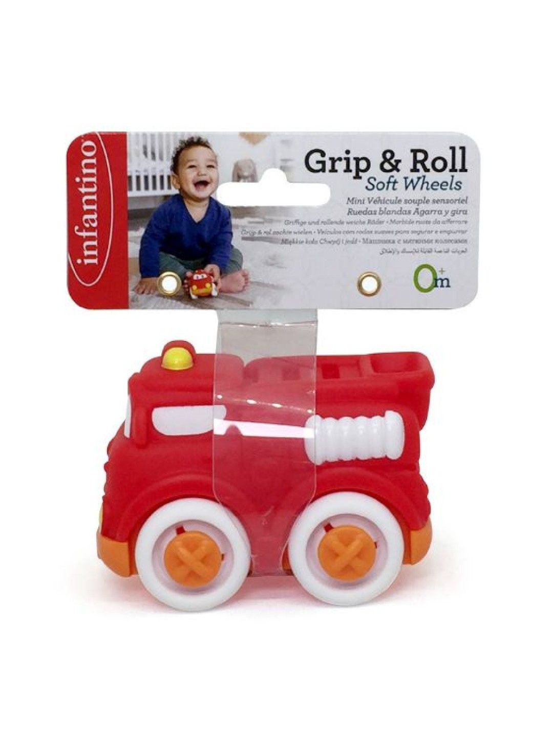 Infantino Grip and Roll Soft Wheels Fire Truck (BPA-Free) (No Color- Image 2)