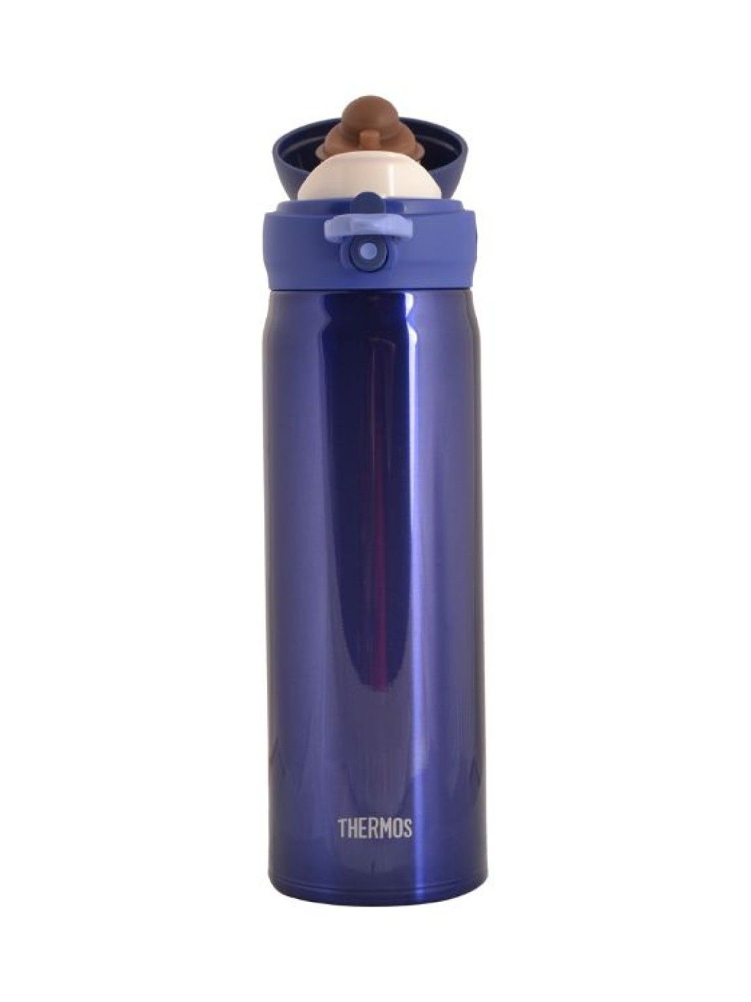 Thermos JNL-600 Insulated Drinking One Push Tumbler Hot and Cold - Blue (600ml) (No Color- Image 2)